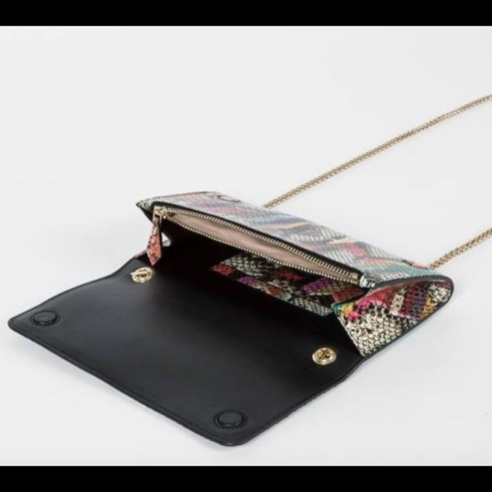 Paul Smith Leather Snake Swirl Clutch Bag. - Picture 3 of 5